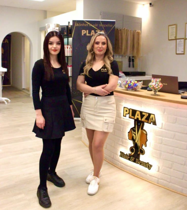 Teamet på Plaza Hair & Beauty i salongen